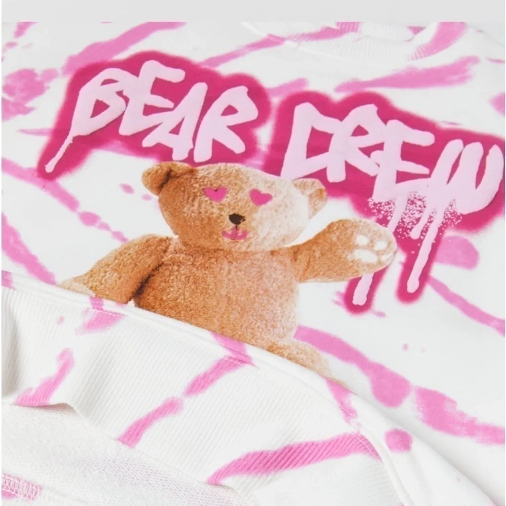 Zara Tie Dye Bear Sweatshirt